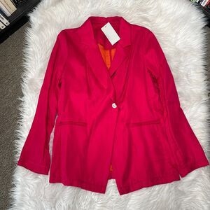 HINSON WU WOMENS BLAZER SIENNA BRIGHT PINK BLAZER SIZE SMALL STYLE: 1610559